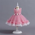 thumbnail image 2 of Flower Girl Dresses New Puffy Cake Princess Flower First Birthday Party Girls Boho Dresses,Size 9M Y-1 Y, 2 of 5