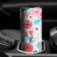 thumbnail image 3 of 20oz Pioneer Flower Skinny Tumblers Stainless Steel Tumbler with Lid and Straw,Vacuum Insulated Double Wall Travel Tumbler Cups with Cleaning Brush for Coffee,Tea, 3 of 6
