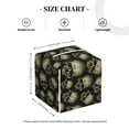 thumbnail image 3 of Uemuo funny Retro Skull Tissue Box Cover Holder, Square with Bottom Belt - PVC Leather Decorative Organizer for Tabletop, Bathroom, Car, Office, 3 of 8