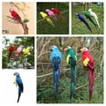 thumbnail image 2 of Artificial Parrot Simulation Fake Birds Model, Dark Blue, Home Garden Yard Lawn Decor Prop, Realistic Parrot Model for Landscaping, Garden Decor, 2 of 6