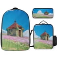 thumbnail image 1 of Howl’s Moving Castle Backpack Learning Legend Bookbag with Heroic Lunch Companion, 1 of 5