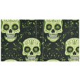 thumbnail image 2 of Haosy 2 Pack Hardcover 3 Ring Binder 1.5 Inch Ring Decorative Binder Organizer for Home School Office, Green Skull and Leaves, 2 of 10