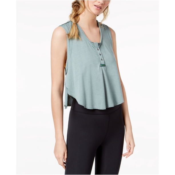 Camiseta de tirantes Free People High Tide verde mediana