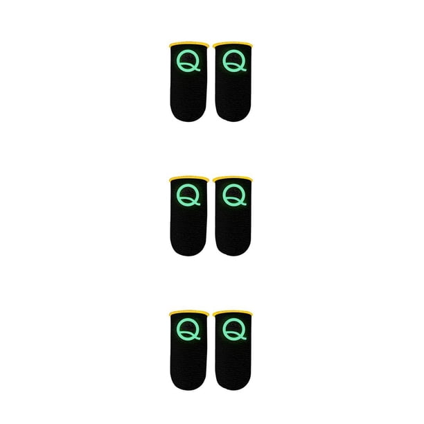 Seitruly 2 uds. Funda para el dedo para juegos, puntas de los dedos luminosas transpirables para PUBG, juegos móviles, pantalla táctil, funda para Type1 NO1