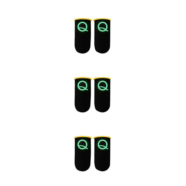 Seitruly 2 uds. Funda para el dedo para juegos, puntas de los dedos luminosas transpirables para PUBG, juegos móviles, pantalla táctil, funda para Type1 NO1