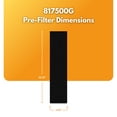 thumbnail image 3 of Filter-Monster Replacement Compatible with Whirlpool 817500 Pre-Filter for Whirlpool Air Purifier Models APT30010M, APT40010R, APT42010M, APT50010M, 4 Pack, 3 of 6