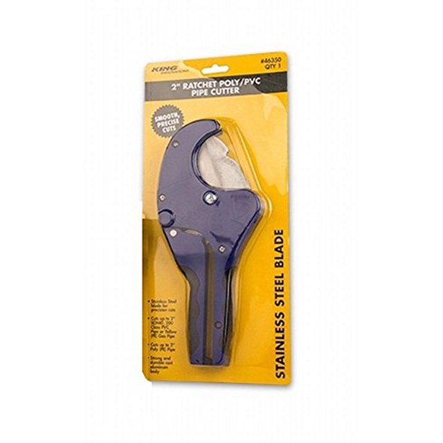 King Innovation 46350 2-Inch Ratchet Poly and PVC Pipe Cutter