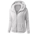 thumbnail image 2 of SBYOJLPB Women Hooded Sweater Coat Winter Warm Zipper Coat Outwear, 2 of 8