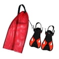 thumbnail image 1 of Almencla Adult Swim Learning Flippers Mesh Bag Set for Scuba Diving Swimming, 1 of 8