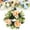 Champagne, variant on FXMLRLK 1 Pack Flower Wreath for Table Centerpieces, Artificial Candle Rings for Wedding Party Christmas Decorations, 9.06 Inch Rose Wreaths for Spring Summer Front Door Porch Decor, Champagne