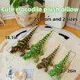 thumbnail image 4 of Realistic Crocodile Stuffed Animal Plushies Doll Lifelike Animal Plush Toy Ultrasoft Halloween Gift, 4 of 6