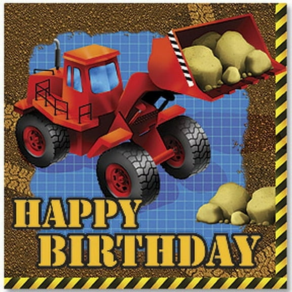 16 Pack Luncheon Napkins Under Construction