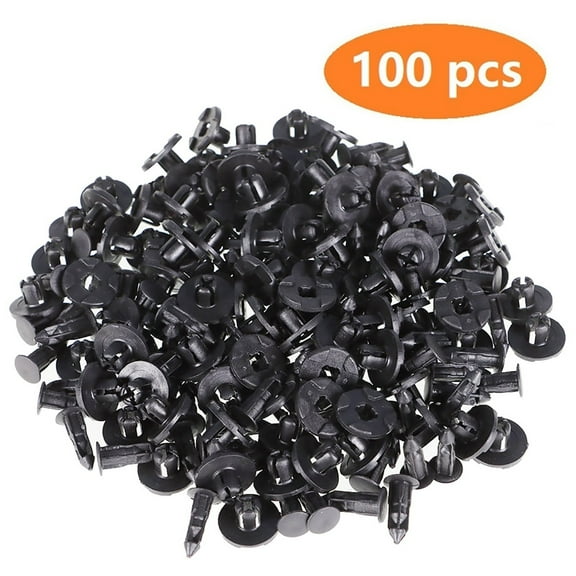 100Pcs 8mm Bumper Clips Hood Fender Push Rivets Retainer Fasteners Universal for Honda Toyota Nissan Infiniti Ford Chevrolet GMC