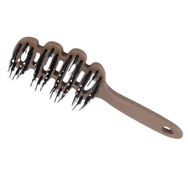 Cepillo Para Dar Volumen A Las Raíces, Diseño Hueco, Curva De 10 Arcos Para Cabello Fino Y Plano, Con Nailon Antiestático Y Ligero Antideslizante