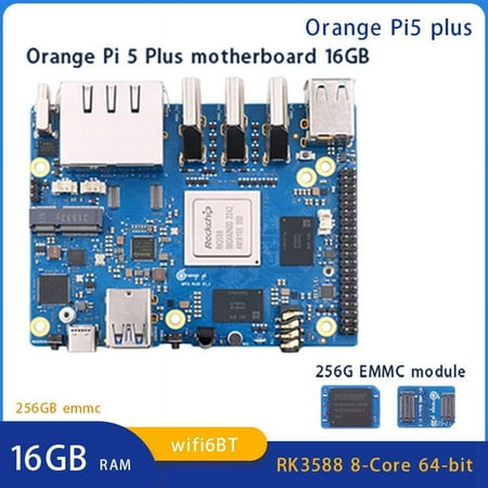 

For 5 Plus 16GB RAM+256GB Emmc Module RK3588 Octa-Core 64-Bit Supports 8K Video 2.5G Supports WiFi6 BT Module