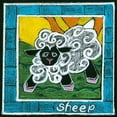 thumbnail image 3 of L. Choate 15x15 Black Modern Framed Museum Art Print Titled - Whimsical Sheep, 3 of 5