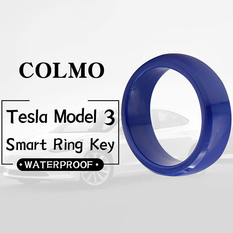COLMO Tesla Smart Ring Tesla Key Ring Accessories Key Card Model Y Key Fob  Replacement Ceramic RFID Smart Ring for Man and Woman Tesla Model 3