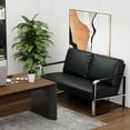 thumbnail image 5 of Apeaka Love Seat Mini Couch Small Sofa Settee Loveseat Bench for Living Room, Faux Leather, 5 of 6