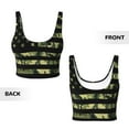 thumbnail image 5 of Lsque American Flag Camo Printed Women'S Sports Bra, Compression, Moisture Wicking, High-Impact Sports Bra For Women,Supportive sports bra-X-Large, 5 of 9