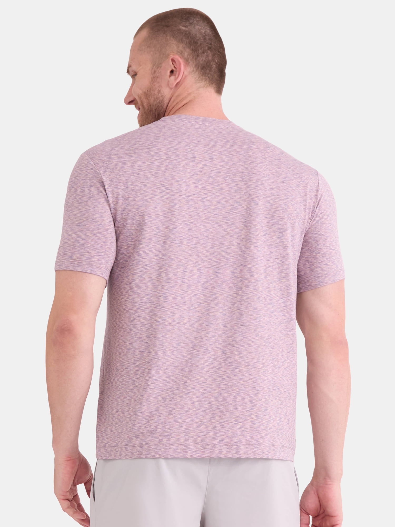 Athletic Works Men's and Big Men's Space Dye Tee with Short Sleeves, Sizes S-3XL