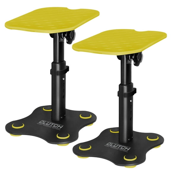 Clutch Mighty Series Desktop Monitor Stands in Yellow (pair)