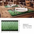 thumbnail image 3 of Placemats Set of 4, Green Geometric Woven Placemat, Linen Place Mats for Kitchen/Dining Tables, Ombre Modern Abstract Art Washable Table Mats for Party, 3 of 8