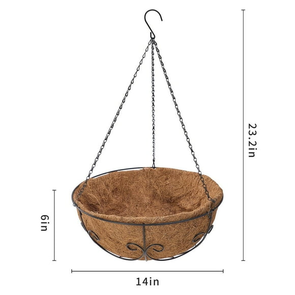 Mainstays 14 in Coco Hanging Basket