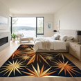 thumbnail image 3 of ODIKA 6'x9' Machine Washable Non-Slip Area Rug, Geometric Gold High Traffic Rug, Gold, 977334, 3 of 7