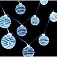 thumbnail image 2 of Cadena de luces LED con forma de bola de espejo de 4 cm de diámetro, luces decorativas para salón de baile, luces para festivales, luces colgantes decorativas de estilo nórdico, 2 of 5
