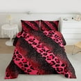 thumbnail image 2 of Manfei Leopard Cheetah Print 2pcs Bedding Comforter Set for Teens Girls Boys,Bling Pink Glitter Twin Comforter Sets,Gradient Ombre Breathable Bedding Set,Ultra Soft Home Decor,Reversible, 2 of 8