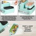 thumbnail image 3 of Nostalgia Retro 3-in-1 Breakfast Station with Egg Cooker, Griddle, and Bread Toaster, Aqua, 3 of 11