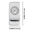 thumbnail image 2 of Stainless Steel Seal of Archangel Thavael Classic Slim Money Clip Credit Card Holder, 2 of 2
