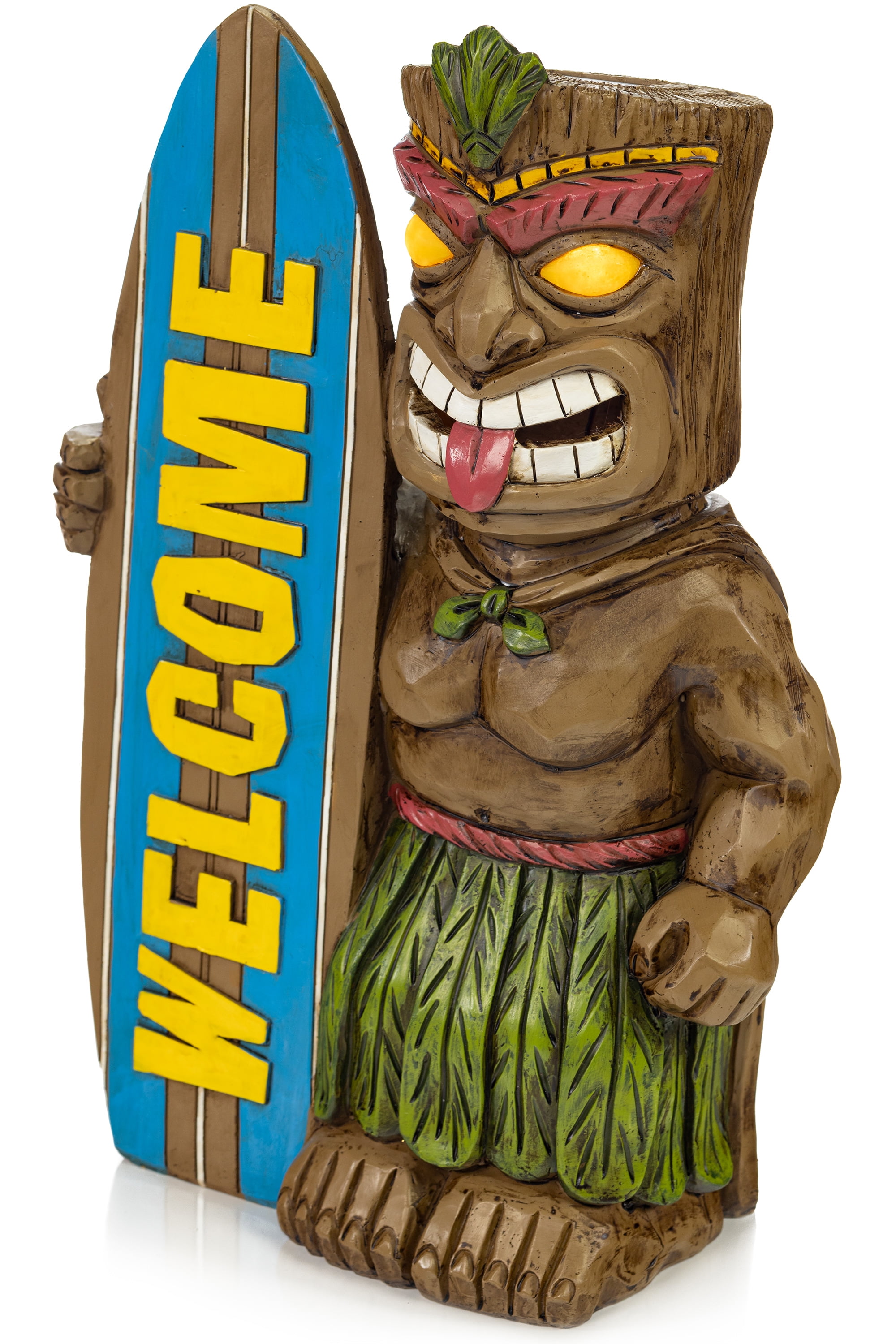 VP Home Surfing Beach Gnome Story Book Solar Powered LED Outdoor Decor Garden Light