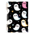 thumbnail image 7 of FORMRS 1-Subject Spiral Notebook 8" x 5" College Ruled 60 Refillable Sheet A5 Hard Cover, 2 Pack, White Halloween Ghost, 7 of 7