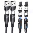 thumbnail image 1 of Cable de carga magnética A.S 360 USB-C a USB-C de 100 W, 3.3 pies/6 pies, 1 of 8