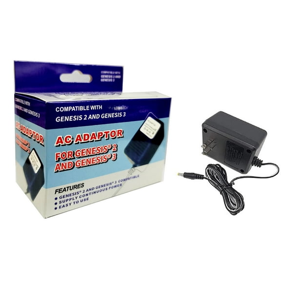 AC TO DC Adapter For Sega GENESIS Model 2 Model 3 Nomad 32X, Game Gear Power Supply Cord