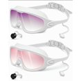 thumbnail image 1 of Gafas de natación Rantizon, 2 unidades, visión amplia, antivaho, UV, para adultos, 1 of 7