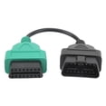 thumbnail image 2 of OBD2 Diagnostic Cable, ABS OBD2 Scanner Cable Practical Easy Operation Heavy Duty Anti Aging  For Car Green, 2 of 8