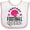 White and Pink, variant on Inktastic Fantasy Football Queen Sports Gift Girls Baby Bib