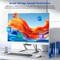 thumbnail image 4 of Qehi All-in-One Pc, 24 inch, Core I7, 16G Ram, 256G Ssd, 1080P Display, Wifi6, for Home Office & Gaming, Includes Keyboard and Mouse, 4 of 8