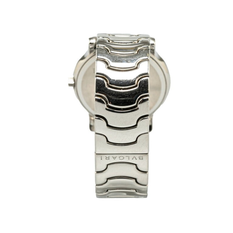 Pre-Owned BVLGARI Solotempo Watch ST35S Quartz Silver Dial