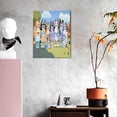 thumbnail image 3 of Lsque Bluey Pattern Decorative Picture – Unique Modern Wall Art, Ready-to-Hang Canvas Print for Home (Vertical), 3 of 6