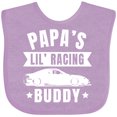 thumbnail image 3 of Inktastic Papas Lil Racing Buddy Boys or Girls Baby Bib, 3 of 4