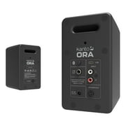 مكبرات صوت كمبيوتر Kanto ORA 100W تعمل بالطاقة مع بلوتوث 5.0 وإدخال USB-C | ثنائي مضخم | 100 هرتز كروس أوفر | صوت جودة مرجعي | زوج | أسود
