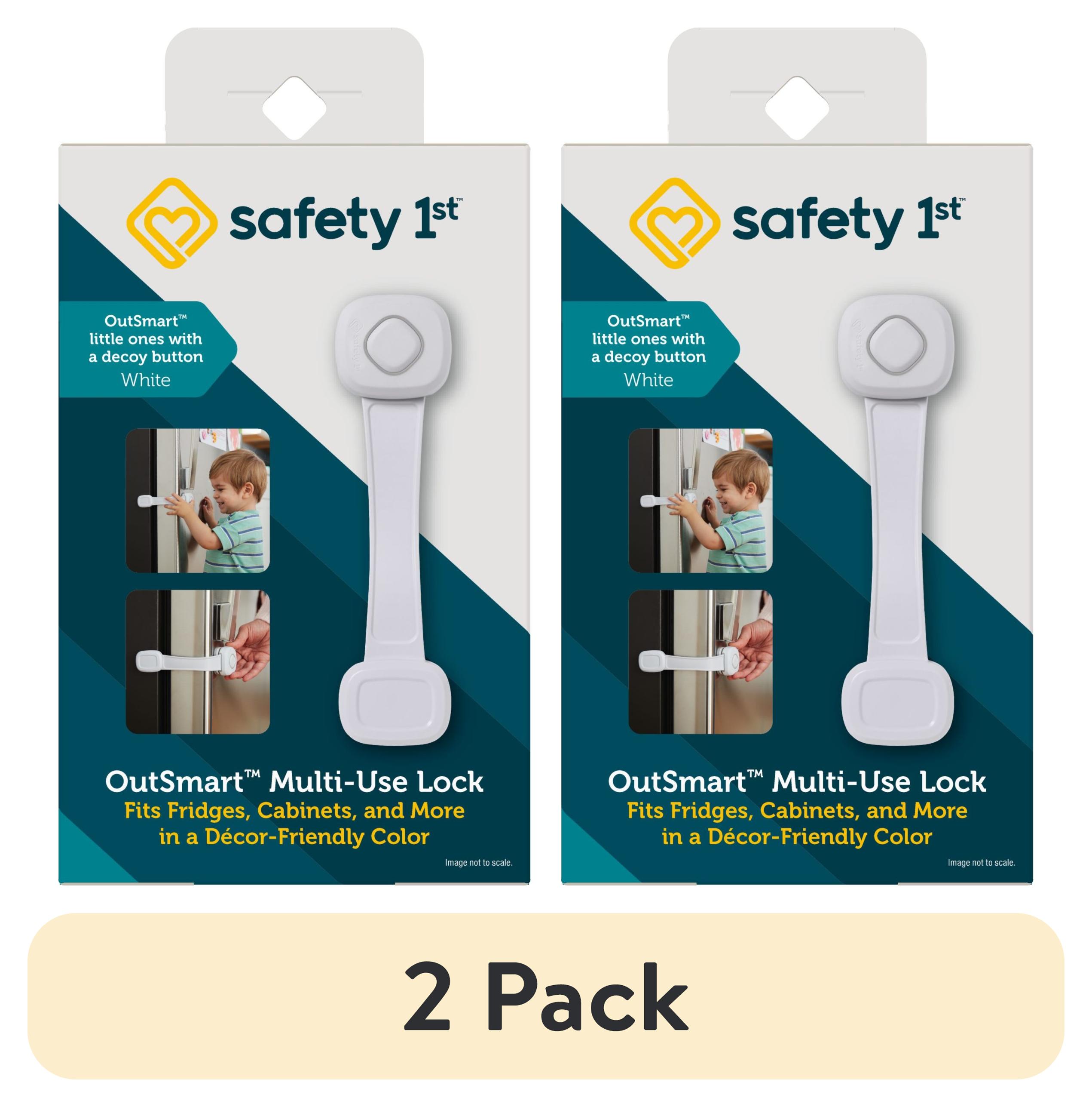 Safety 1st Outsmart Multi Use Lock, 2-Pack, White