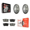 thumbnail image 1 of Transit Auto Rear Coated Disc Brake Rotors and Semi-Metallic Pads Kit for Car Honda Civic Acura CSX ILX KGS-101364, 1 of 11