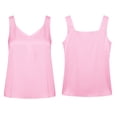thumbnail image 5 of Satin Tank Tops for Women Lightweight Dressy Casual V Neck Plain Sleeveless Shirt Summer Outfits, 5 of 5