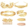 thumbnail image 1 of 7 Piezas Diadema de Hoja de Diosa Diadema Nupcial de Diosa Griega Corona de Hojas de Laurel Corona de Rama de Hoja Dorada Accesorios para el Tocado de Diosa Griega Accesorios para Disfraces de Diosa G, 1 of 5
