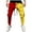 Watermelon Red, variant on safuny Men's Color Block Pants Skinny Cargo Pants Hip Hop Slim Joggers Trendy Sports Multi Pockets Pants Black L