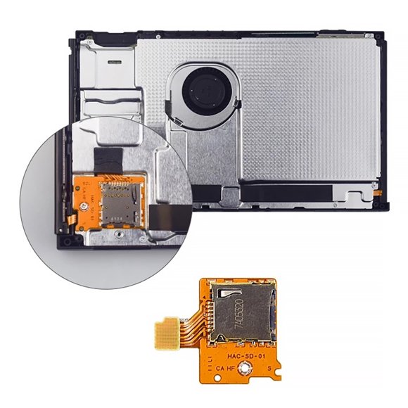 Emplacement pour Carte Mémoire Micro Portable Remplace Lecteurs de Cartes Appareil Jeux Socket Appareil de Jeu Console Module Lecteur Carte de Remplacement pour Nintendo Switch